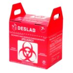 Contenedor De Cartón Rojo Para Punzocortantes Deslab® 7L (1 Par)