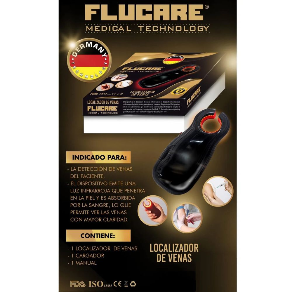 Localizador De Venas Infrarrojo Flucare® (Por Unidad) Localizador De Venas Infrarrojo Flucare® (Por Unidad)