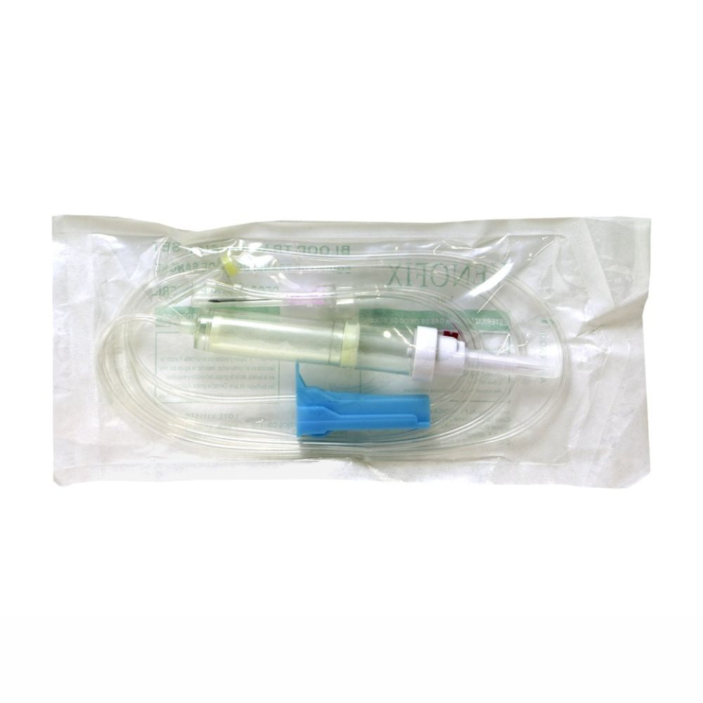 Equipo De Transfusión De Sangre Transtel® Con Filtro (1 Paq. 25 Unid.)