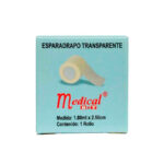 Esparadrapo Transparente Medical B&T® 1.80M X 2.50Cm (1 Caja 10 Unid.)