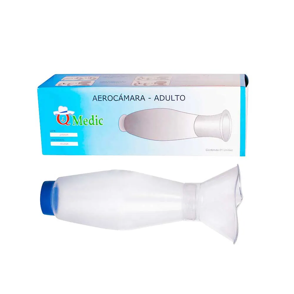 Aerocámara Espaciadora Iq Medic® Adulto (2 Unidades)
