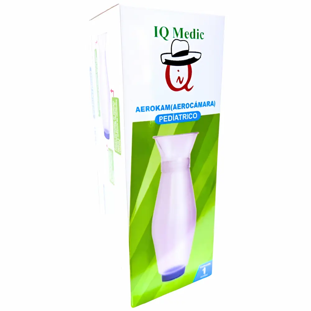 Aerocámara Pediátrica Iq Medic® Aerokam (5 Cajas 5 Unid)
