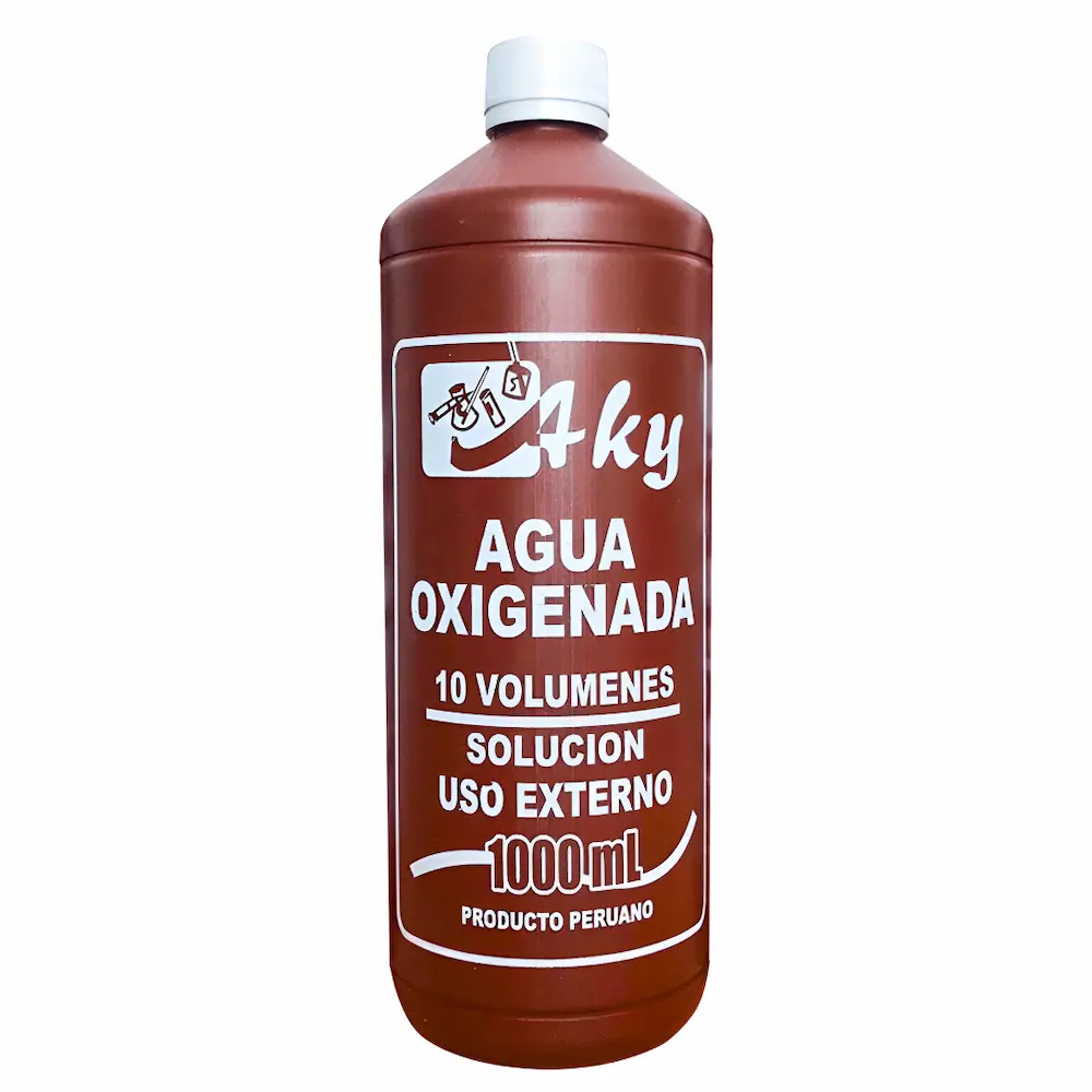 Agua Oxigenada Aky® 10 Volúmenes (1 Caja 5 Frascos)