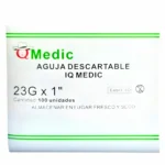 Aguja Hipodérmica 23G X 1 1/2 Iq Medic® (1 Caja 100 Unid.)
