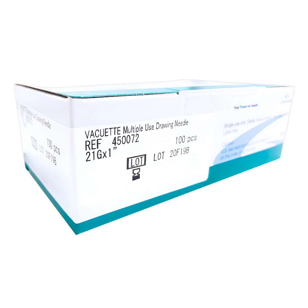 Aguja Vacutainer Vacuette® 21G X 1 Flujo Seguro (1 Caja 100 Unid.) Aguja Vacutainer Vacuette® 21G X 1 Flujo Seguro (1 Caja 100 Unid.)