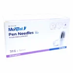Agujas Para Insulina Montest® Plus 31G X 5Mm (1 Caja 100 Unid.)