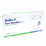 Agujas Para Insulina Montest® Plus 32G X 4Mm (1 Caja 100 Unid.)