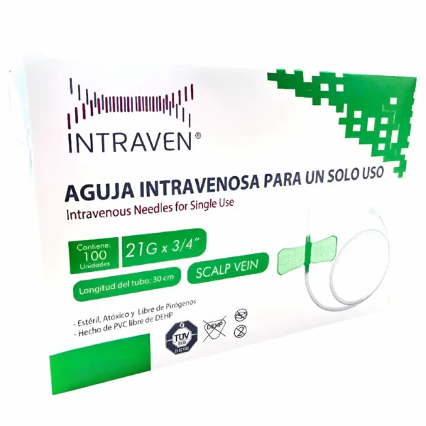 Agujas De Alita Intraven® Scalp Vein 21G (1 Caja 100 Und)