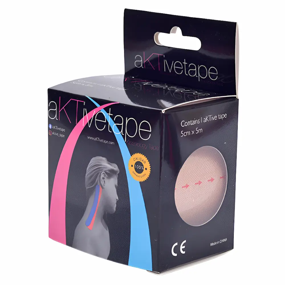 Aktivetape® Venda Kinesiológica Beige 5 Metros Soporte Muscular (Por Unidad)