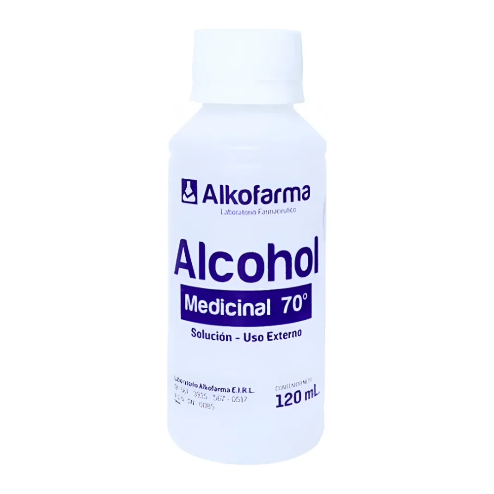 Alcohol Medicinal 70° Alkofarma® Antiséptico de Máxima Pureza