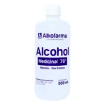 Alcohol Medicinal 70° Alkofarma® Antiséptico de Máxima Pureza - 500 ml x 3 Unid.