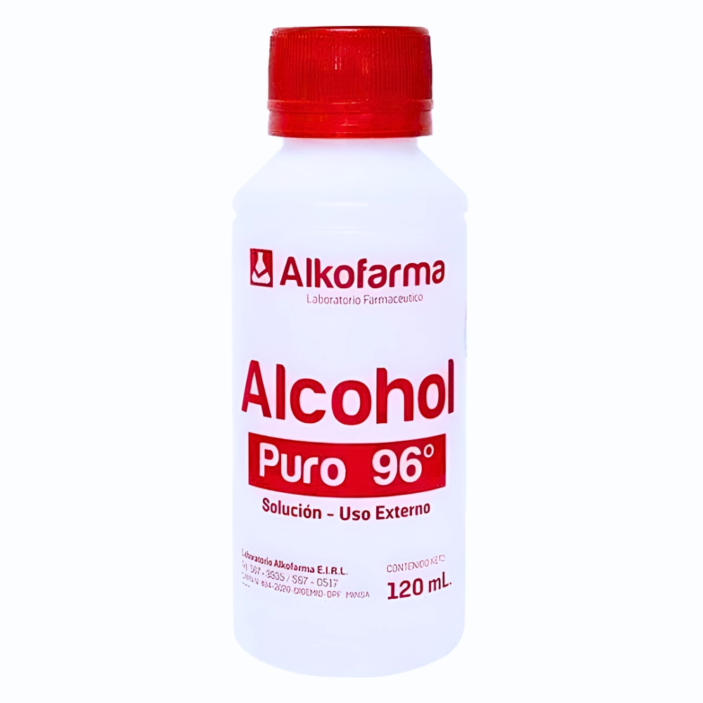 Alcohol Puro 96° Alkofarma® Desinfectante de Alta Pureza