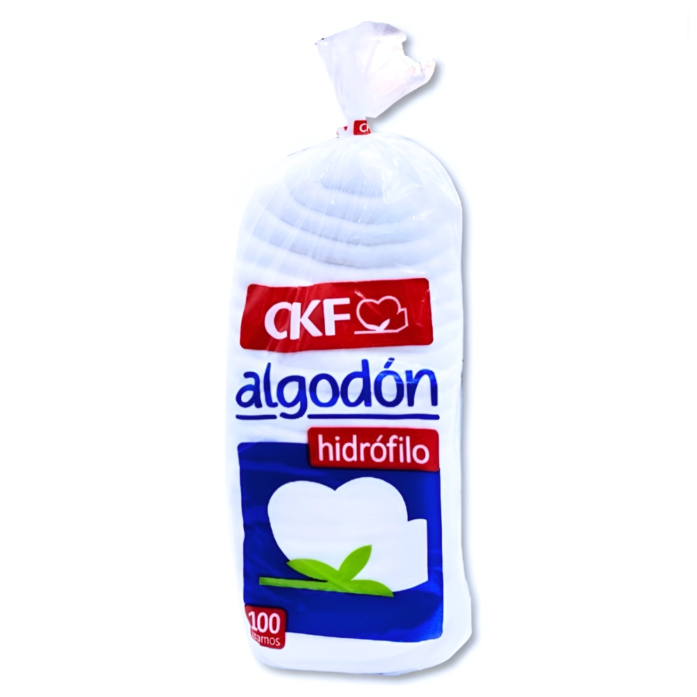 Algodón Ckf® 100Gr Alta Suavidad Y Absorción (1 Caja 5 Unid.) Algodón Ckf® 100Gr Alta Suavidad Y Absorción (1 Caja 5 Unid.)