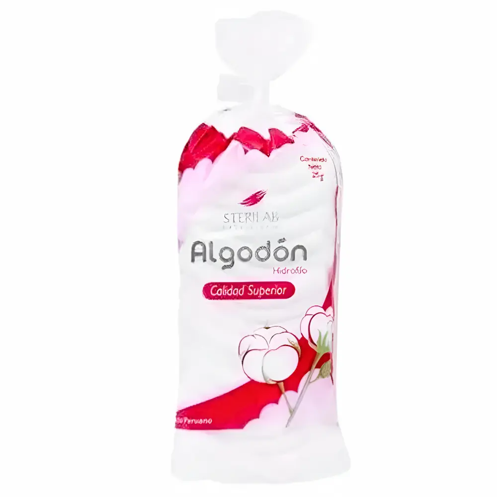 Algodón Hospitalario Sterilab® Absorbente 25G (1 Caja 25 Unid.)