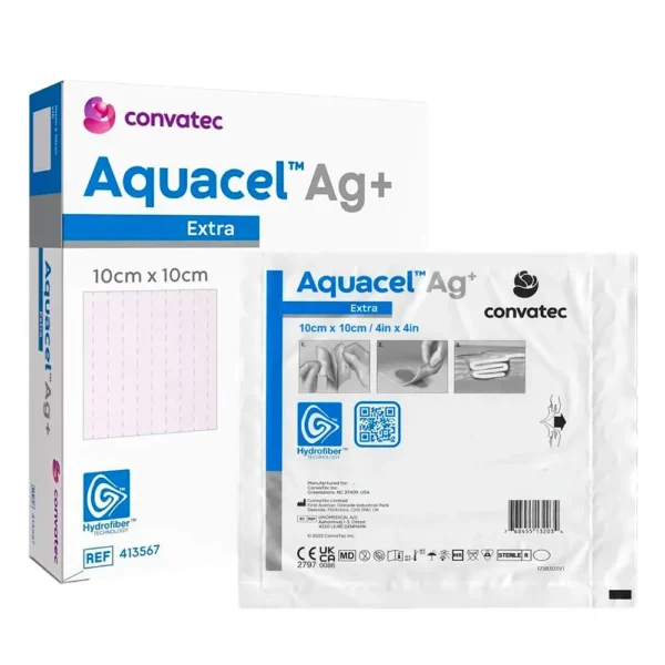 Apósito Convatec® Aquacel Ag+ Extra 10Cm X 10Cm (Por Unidad)