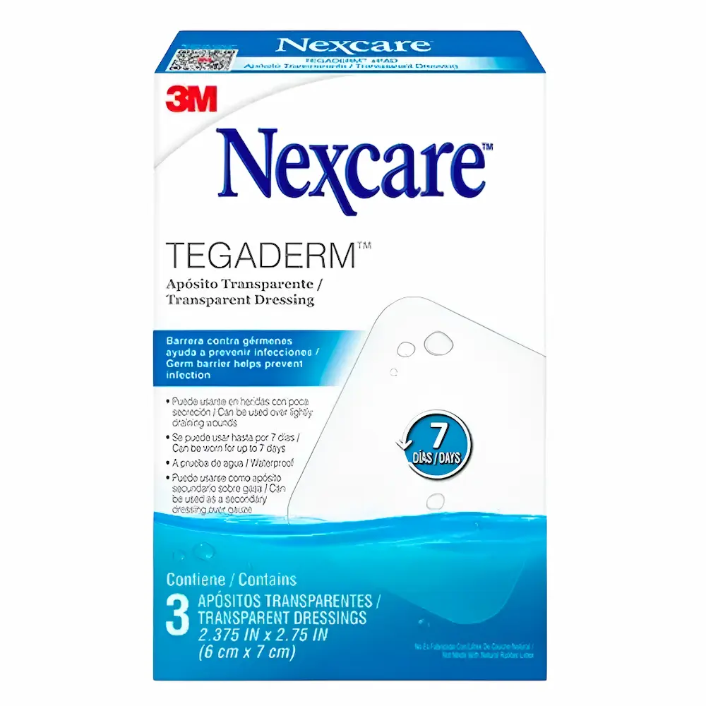Apósito Transparente Tegaderm 3M Nexcare® 6X7 Cm (1 Par)