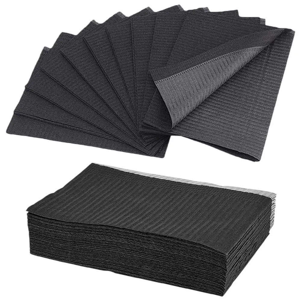 Campo Dental Negro Impermeable (1 Caja 500 Unid.)