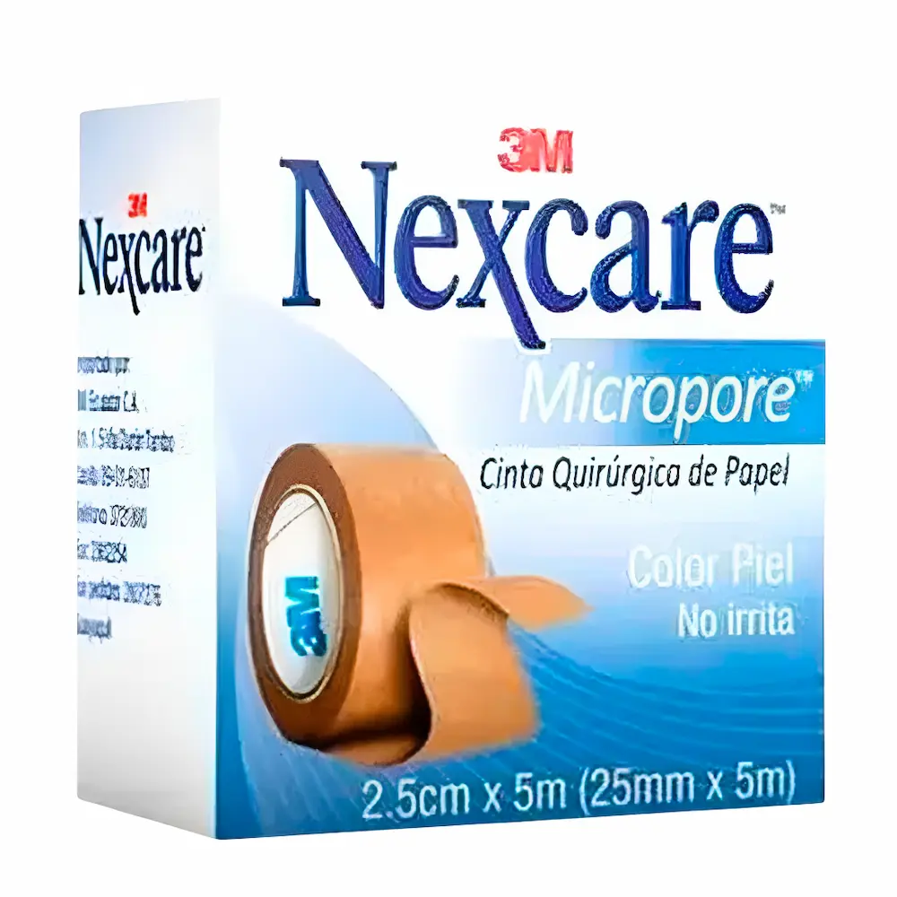 Cinta Micropore 3M Nexcare® Color Piel 25 Mm X 5 M (1 Par)