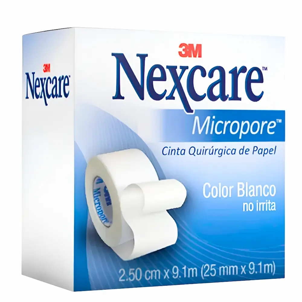 Cinta Quirúrgica 3M Nexcare® Micropore Papel Blanco 2.5Cm X 9.1M (1 Par) Cinta Quirúrgica 3M Nexcare® Micropore Papel Blanco 2.5Cm X 9.1M (1 Par)