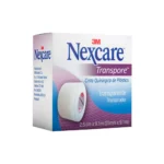 Cinta Quirúrgica 3M Nexcare® Transpore Plástica 2.5Cm X 9.1M (1 Par)