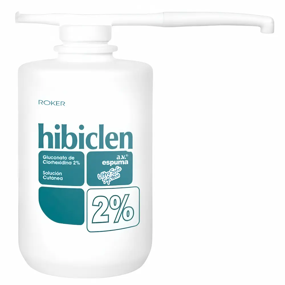 Clorhexidina 2% Hibiclen® Roker® Espuma (1 Frasco 1000 Ml) Clorhexidina 2% Hibiclen® Roker® Espuma (1 Frasco 1000 Ml)