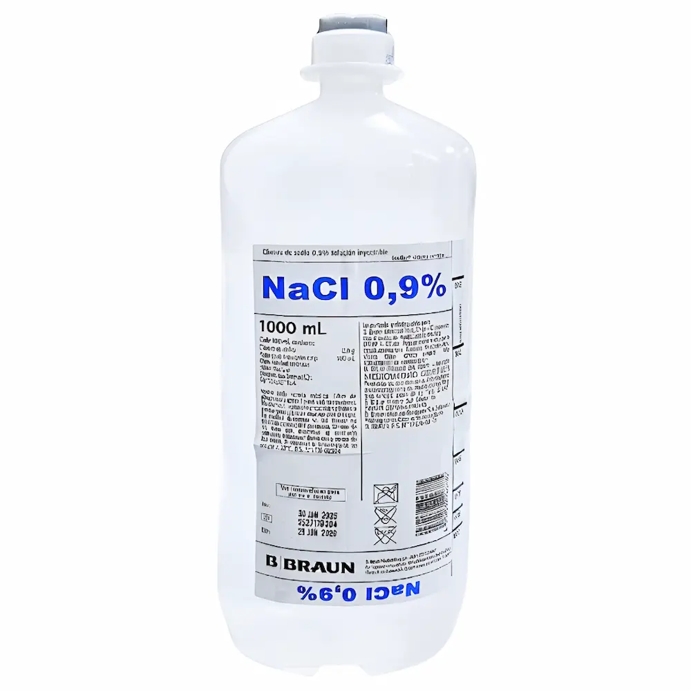 Cloruro De Sodio 0.9% Braun® 1L (1 Caja 5 Unid.)