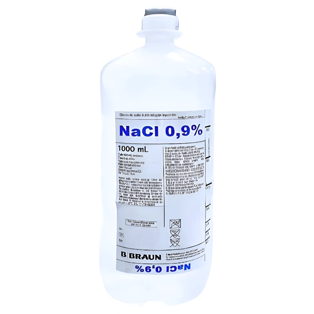 Cloruro De Sodio 0.9% Braun® Solución Salina 1L (1 Caja 5 Unid.)