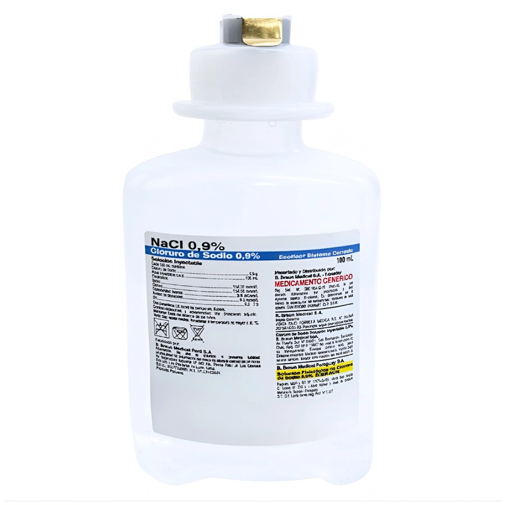 Cloruro De Sodio 0.9% 100Ml Braun® (1 Caja 5 Unid.)