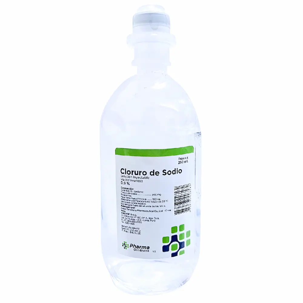 Cloruro De Sodio 0.9% Pharma Genéricos® (1 Caja 5 Frascos)