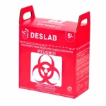 Contenedor Deslab® Rojo para Punzocortantes Seguridad Biológica