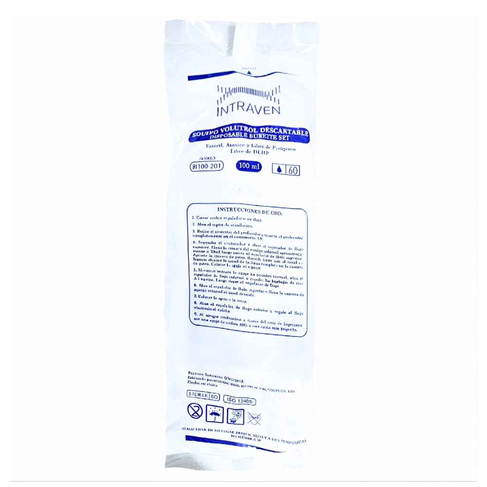 Equipo De Infusión Volutrol Intraven® Precisión Clínica (1 Caja 10 Unid.)
