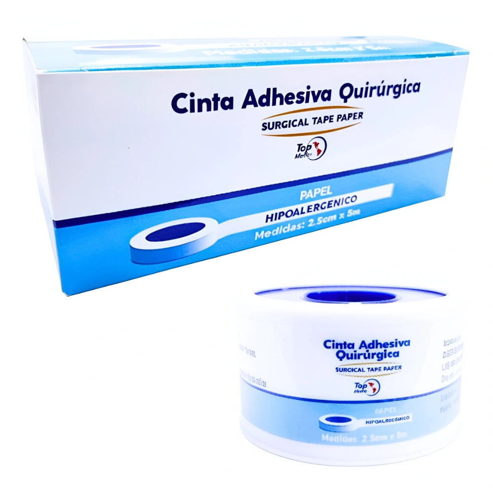 Esparadrapo De Papel Top Medic® Adhesión Suave 2.5Cm (1 Caja 10 Unid.) Esparadrapo De Papel Top Medic® Adhesión Suave 2.5Cm (1 Caja 10 Unid.)