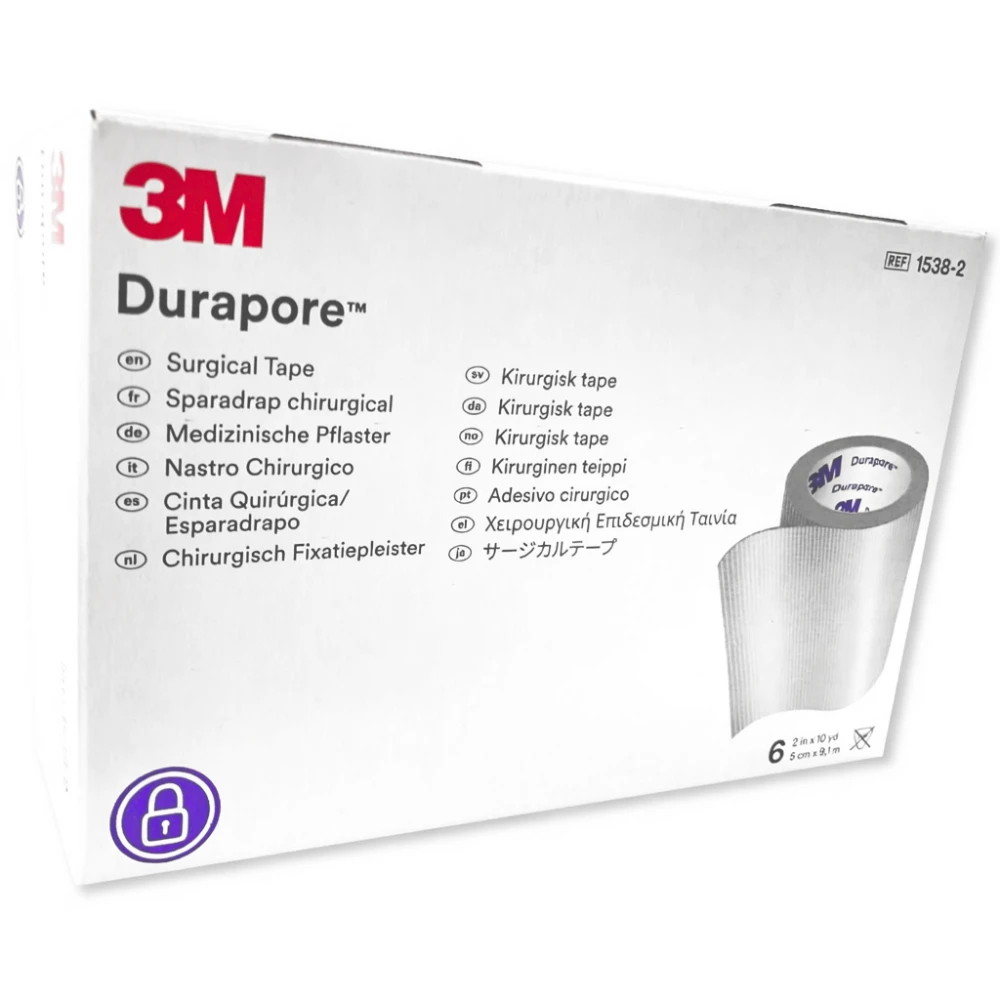 Esparadrapo Durapore 3M® 2 Pulgadas X 10 Yardas (2 Unid.) Esparadrapo Durapore 3M® 2 Pulgadas X 10 Yardas (2 Unid.)