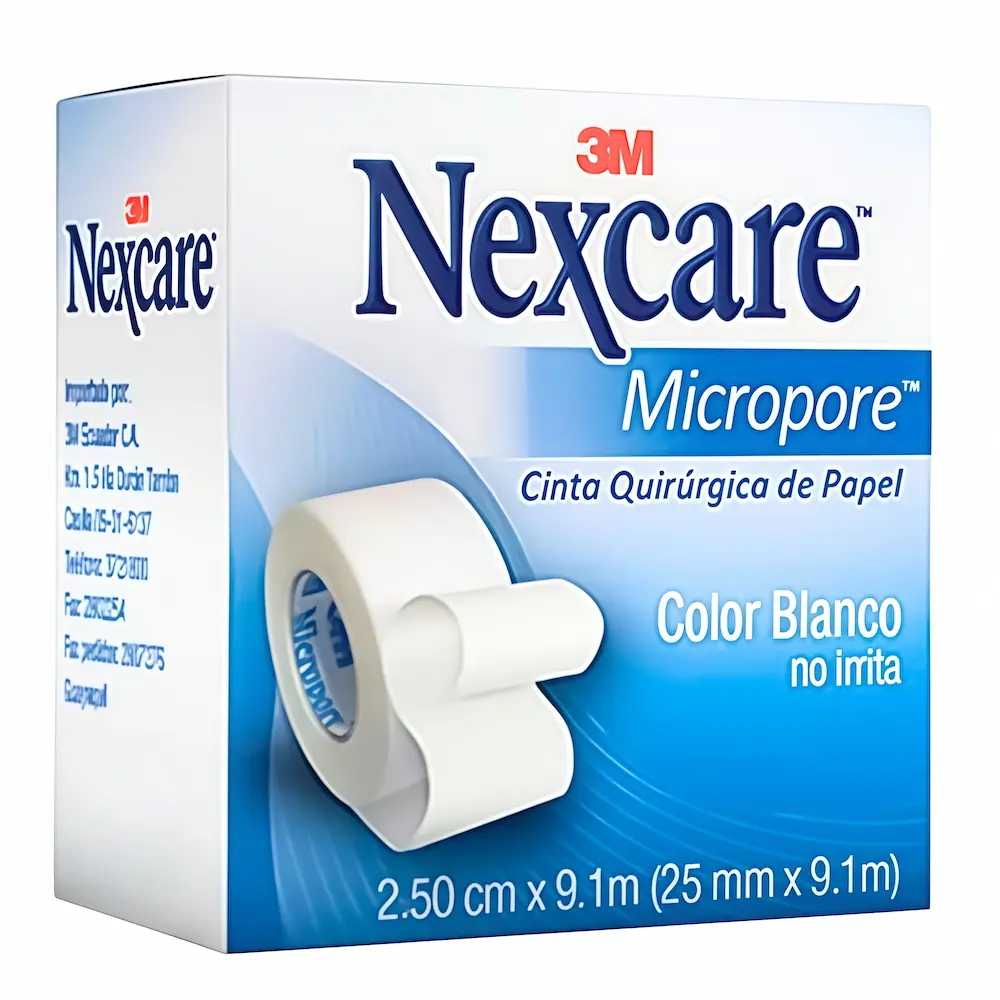 Esparadrapo Micropore Nexcare® 2.5Cm X 9.1M (Por Unidad)