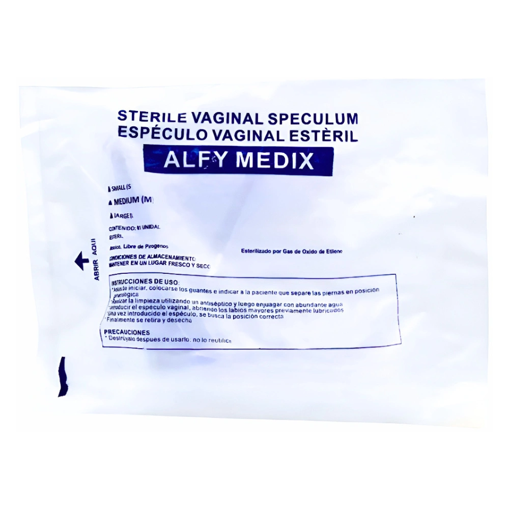 Espéculo Vaginal Alfy Medix® Transparente Ajustable (1 Caja 100 Unid.)