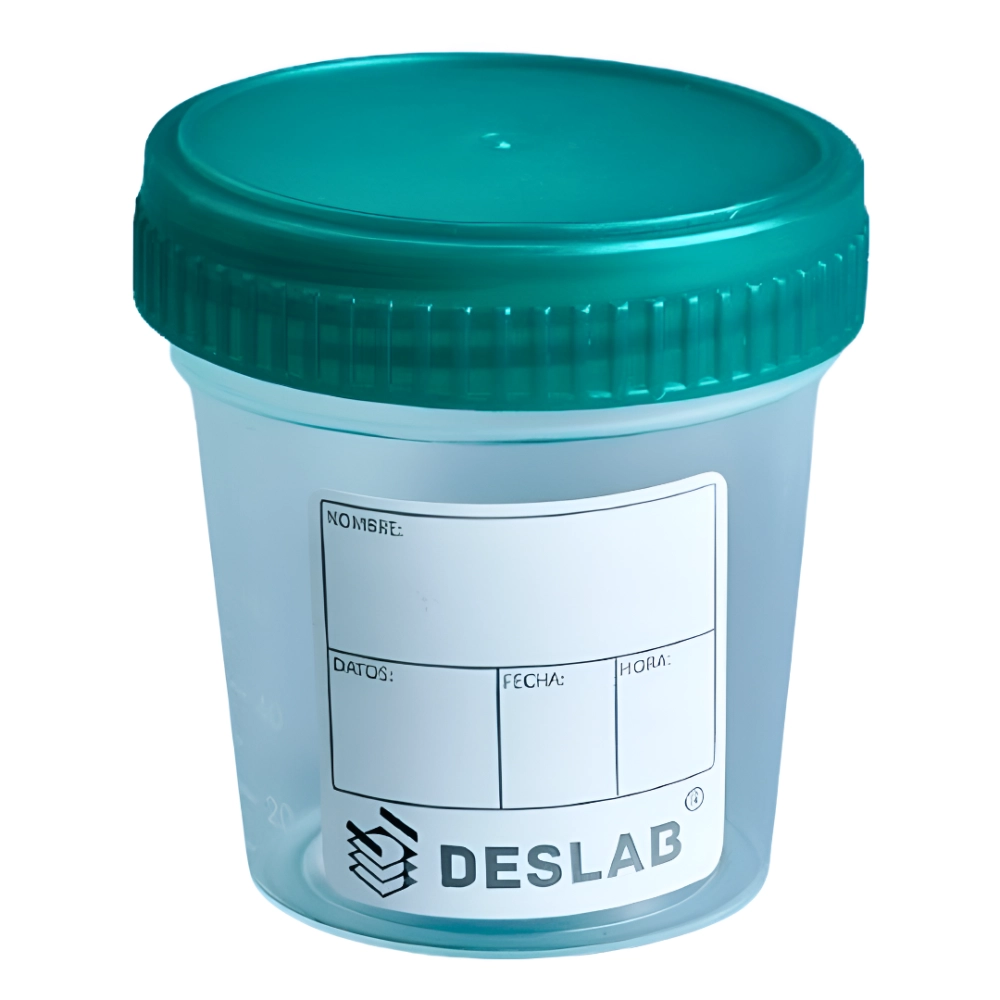 Frasco Estéril Para Orina Deslab® 100Ml (1 Caja 50 Unid.)