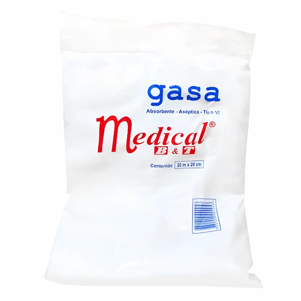 Gasa Aséptica Medical B&T® 20Cm X 20M (1 Caja 5 Unid.)