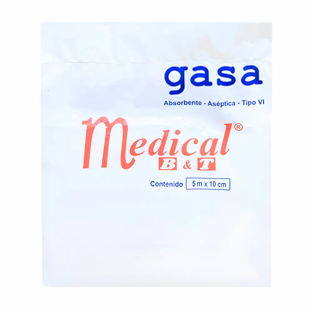 Gasa Aséptica Medical B&T® 5Cm X 10M (1 Caja 20 Bolsas) Gasa Aséptica Medical B&T® 5Cm X 10M (1 Caja 20 Bolsas)