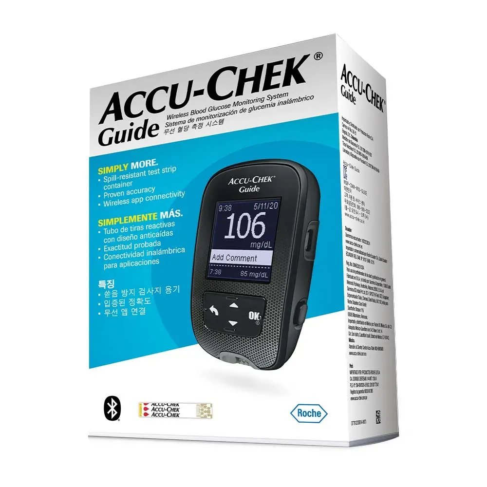 Glucómetro Digital Accu-Chek® Guide Alta Precisión (Por Unidad) Glucómetro Digital Accu-Chek® Guide Alta Precisión (Por Unidad)