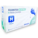 Guantes De Nitrilo Celeste Alkhofar® Talla M (2 Cajas 200 Unid.)