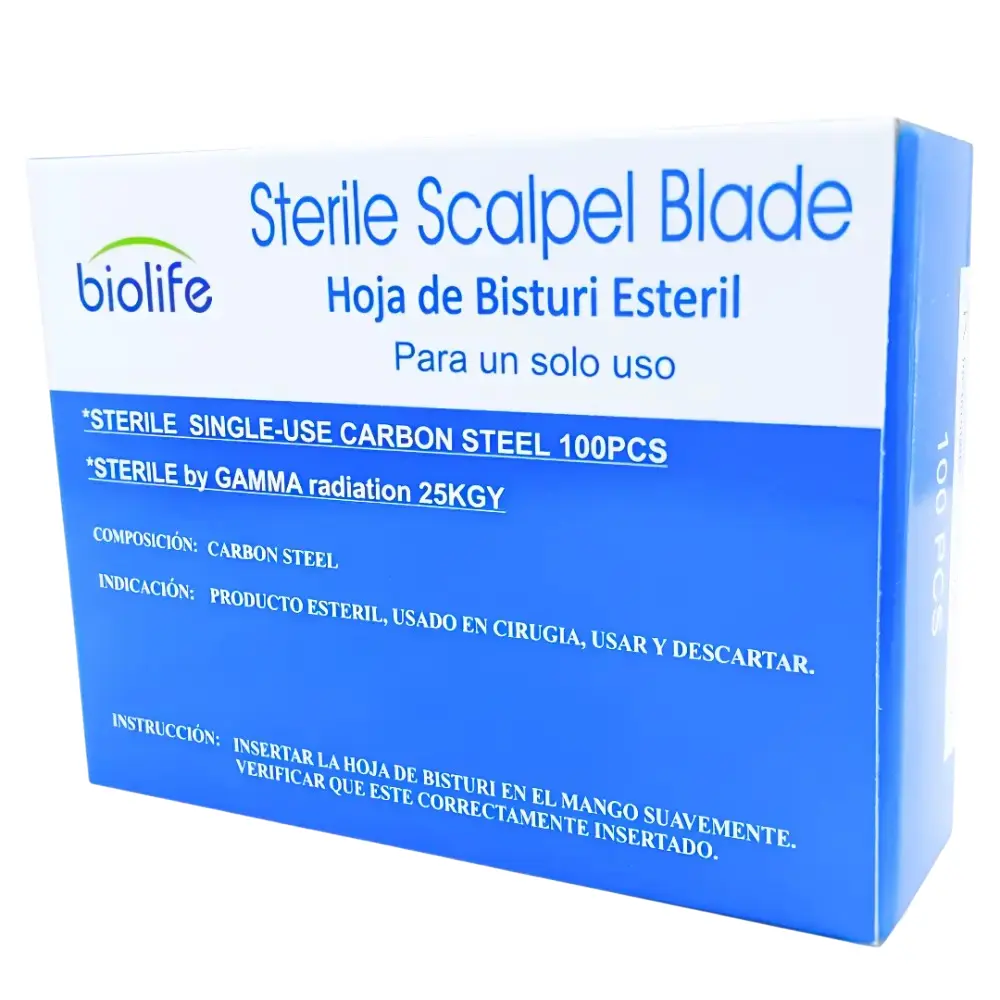 Hoja De Bisturí Biolife® #11 (1 Caja 100 Unid.) Hoja De Bisturí Biolife® #11 (1 Caja 100 Unid.)