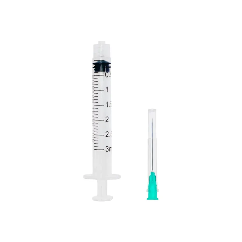 Jeringa Descartable Segurimaxx® 3Ml Con Aguja (1 Caja 100 Unid.)