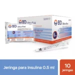 Jeringa Insulina Bd Ultra-Fine® 0.5Ml 6Mm (2 Cajas 20 Unid.)