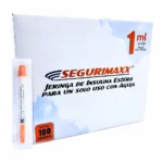 Jeringa Insulina Segurimaxx® 1Ml - 31G X 6Mm (1 Caja 100 Unid.)