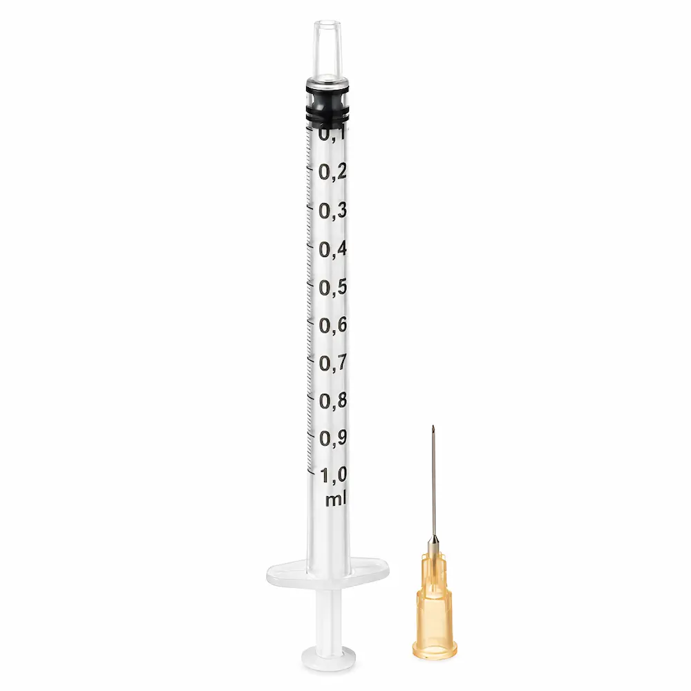 Jeringa de 1ml Alkhofar® Tuberculina 25G x 58 (1 Caja 100 Unid.) - Jeringas