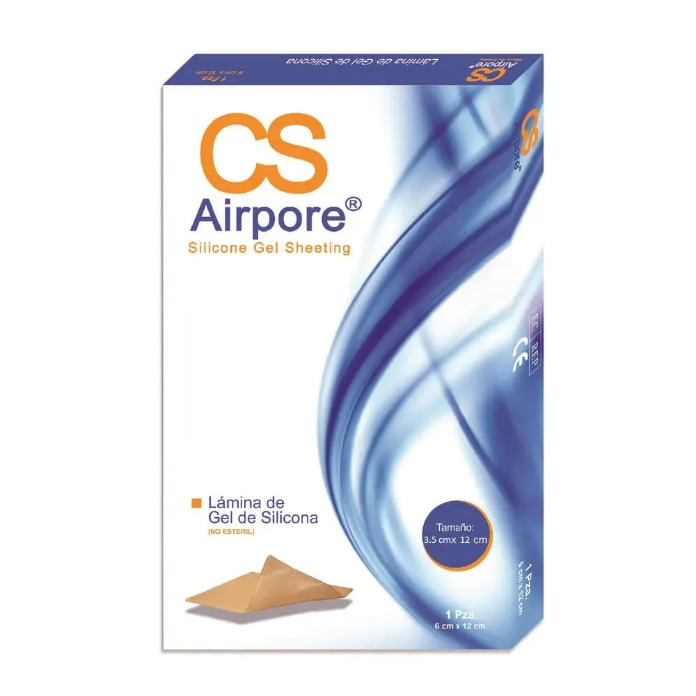 Lámina De Gel Silicona Cs Airpore® 3.5Cm X 12Cm (Por Unidad) Lámina De Gel Silicona Cs Airpore® 3.5Cm X 12Cm (Por Unidad)