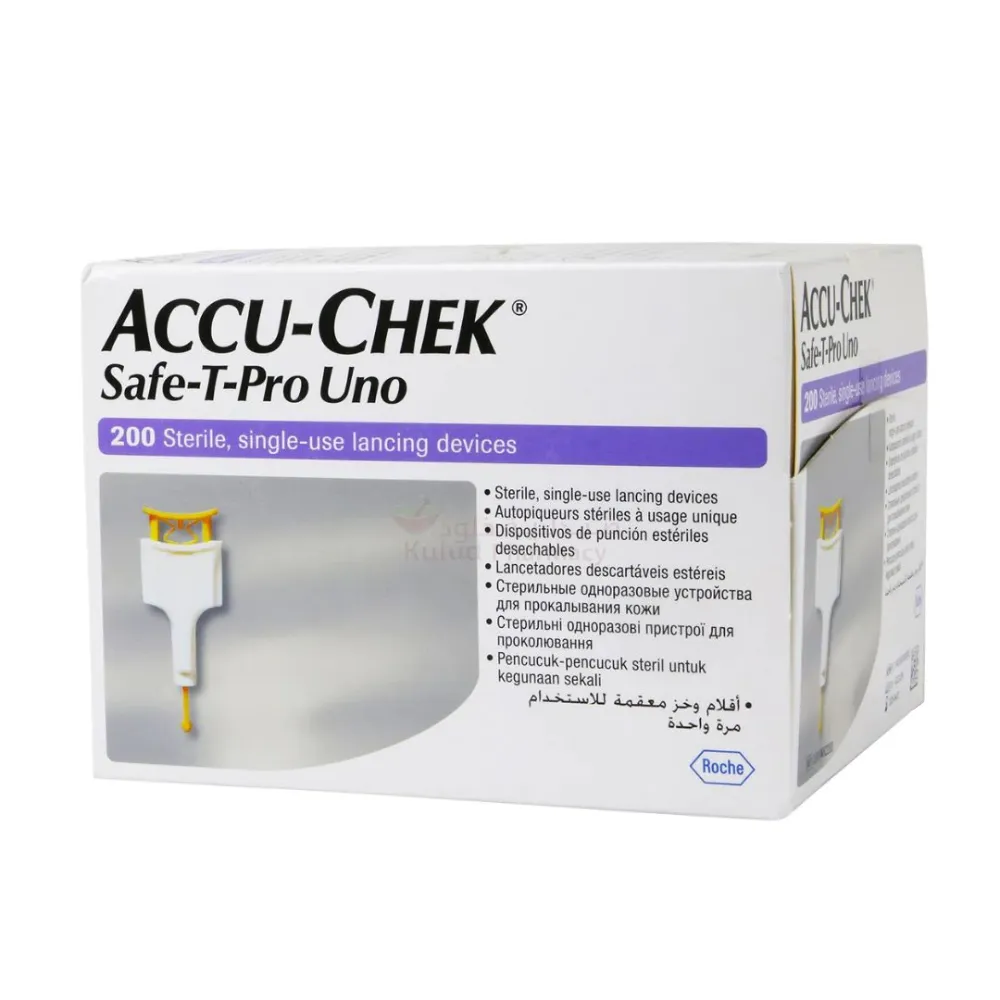 Lancetas Accu-Chek® Safe-T-Pro Uno (1 Caja 200 Und)
