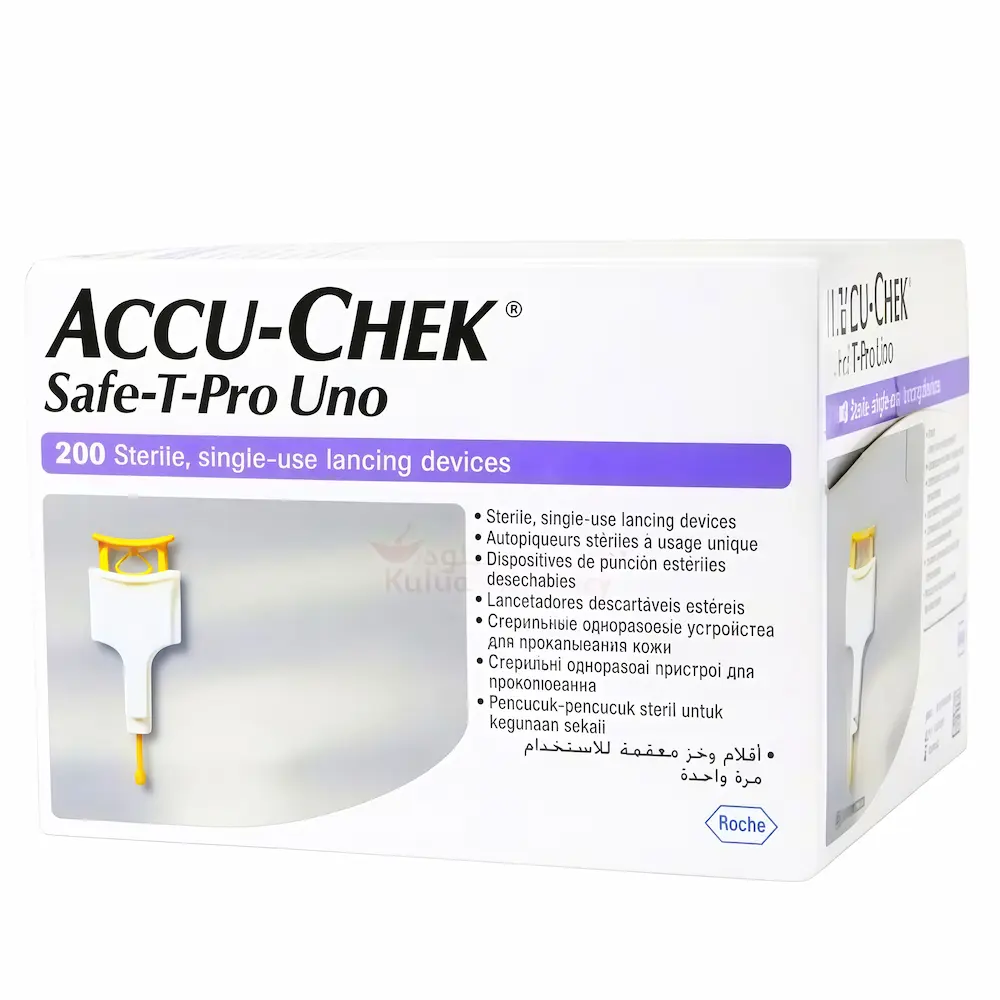 Lancetas Accu-Chek® Safe-T-Pro Uno 28G (1 Caja 200 Unid.)