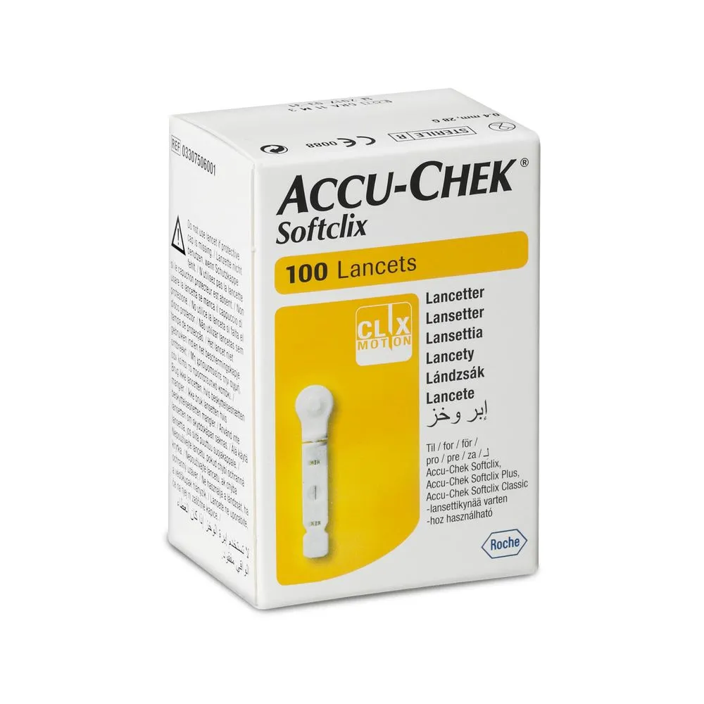 Lancetas Accu-Chek® Softclix Punción (1 Caja 100 Unid.)