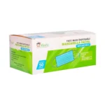 Mascarilla Iq Medic® 3 Pliegues Celeste (4 Cajas 200 Unid.)